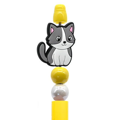 Cute Cartoon Cat Silicone Focal Beads