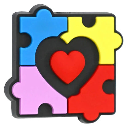 Cartoon Color Text Series Silicone Focus Beads