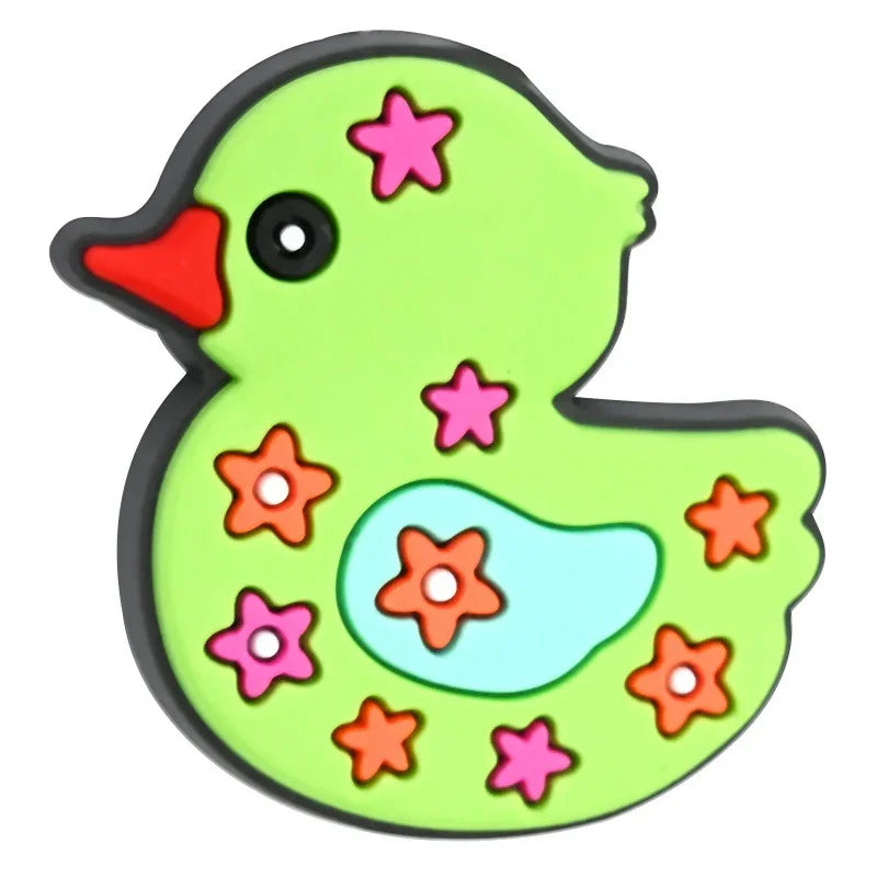 Creative Cartoon Duck Silicone Focal Beads
