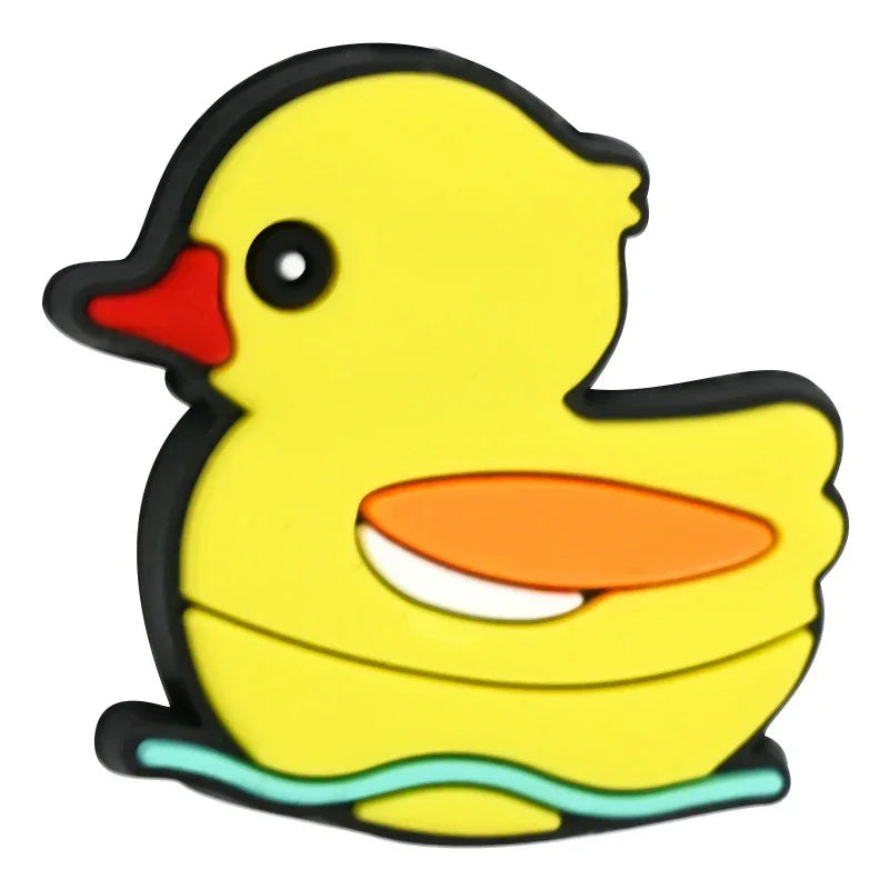 Creative Cartoon Duck Silicone Focal Beads