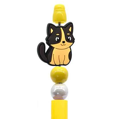 Cute Cartoon Cat Silicone Focal Beads