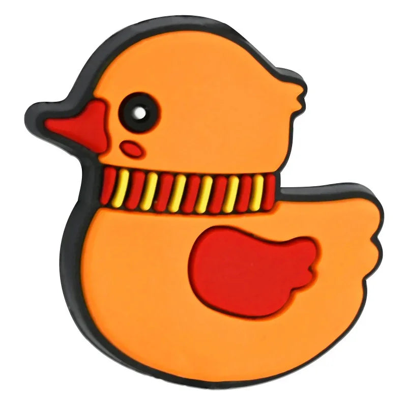 Creative Cartoon Duck Silicone Focal Beads