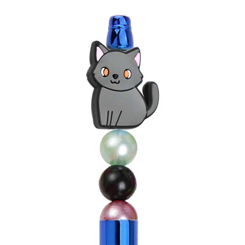 Cute Cartoon Cat Silicone Focal Beads