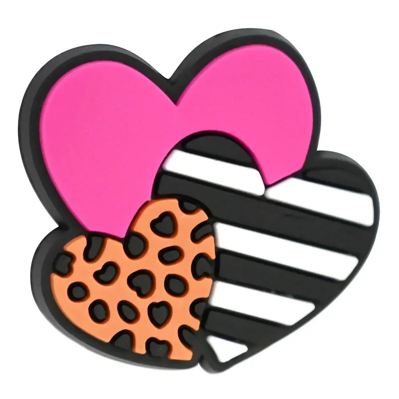 Cartoon Color Text Series Silicone Focus Beads