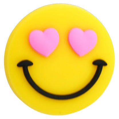 Smiley Face Series Cartoon Flower Silicone Focal Beads