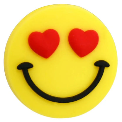 Smiley Face Series Cartoon Flower Silicone Focal Beads