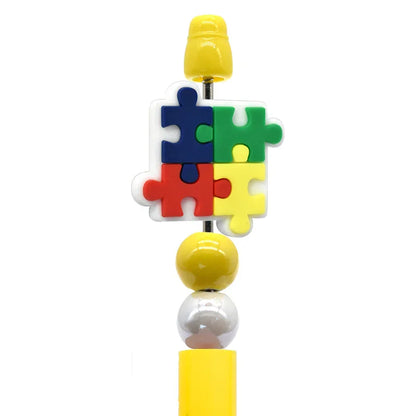 Autism Series Multi-Color Silicone Focal Beads