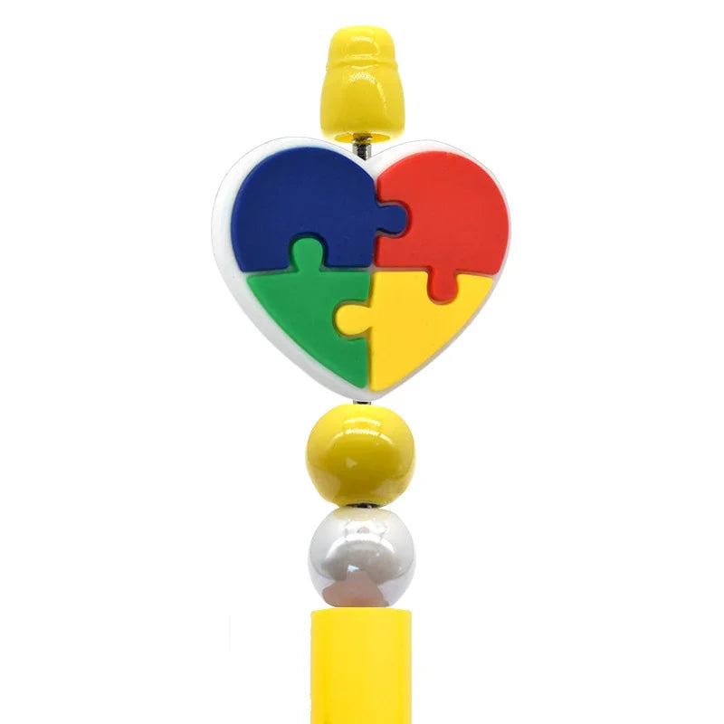 Autism Series Multi-Color Silicone Focal Beads