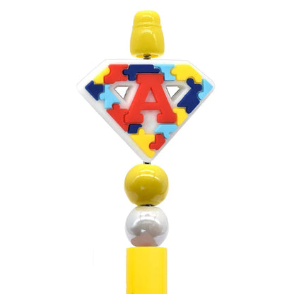 Autism Series Multi-Color Silicone Focal Beads