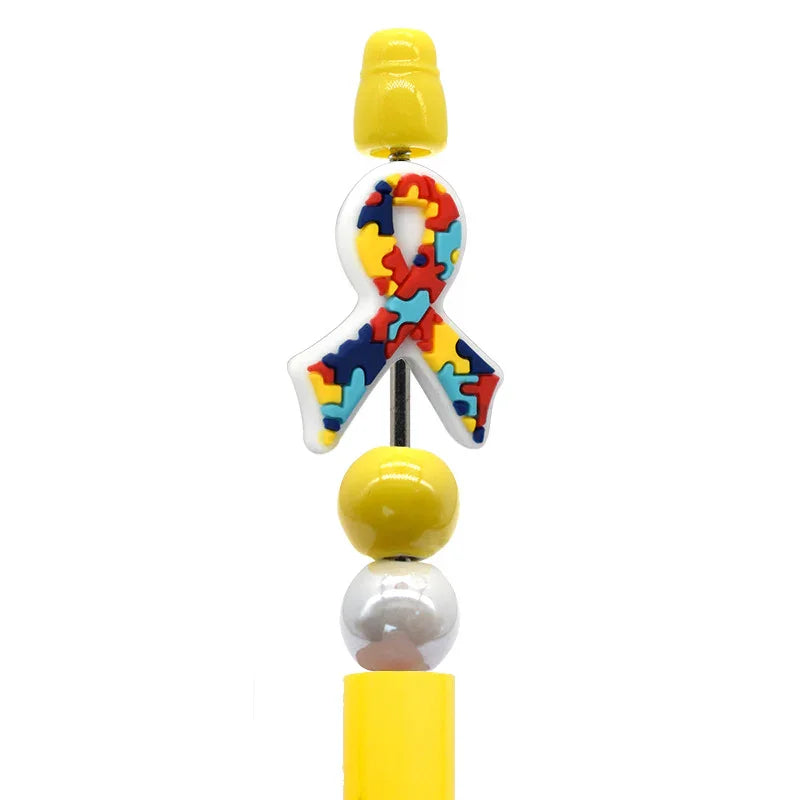 Autism Series Multi-Color Silicone Focal Beads