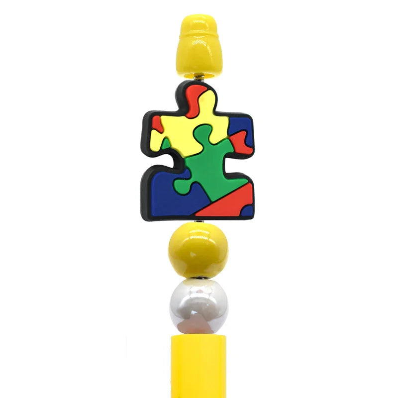 Autism Series Multi-Color Silicone Focal Beads