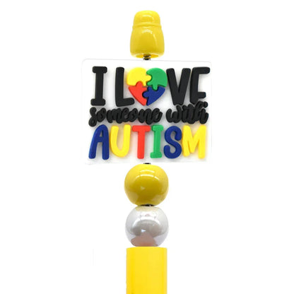 Autism Series Multi-Color Silicone Focal Beads
