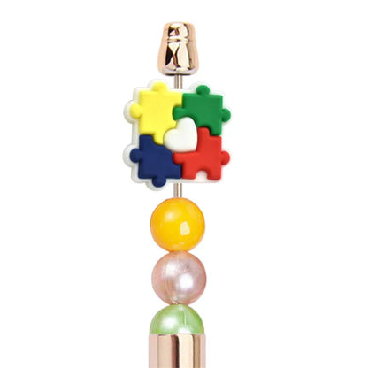 Autism Series Multi-Color Silicone Focal Beads