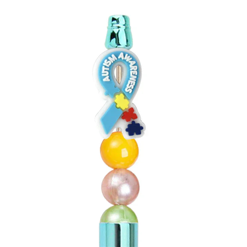 Autism Series Multi-Color Silicone Focal Beads