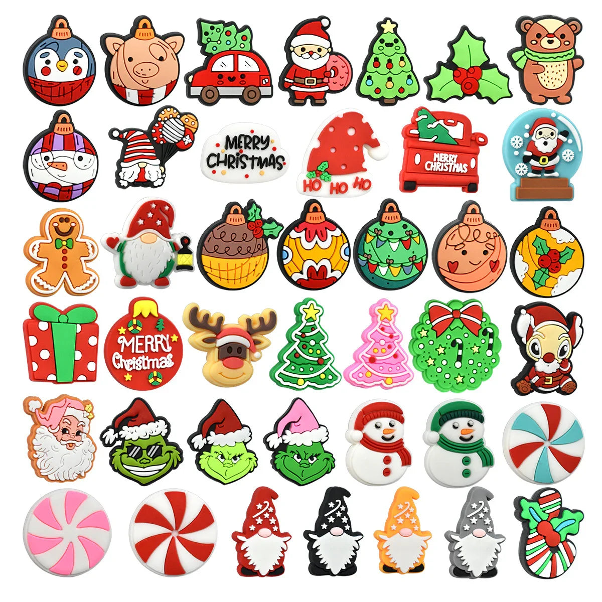 Christmas Beads Cartoon Christmas Party Decoration Silicone Centerpiece Beads