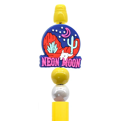 Colorful Phrase Silicone Focal Beads