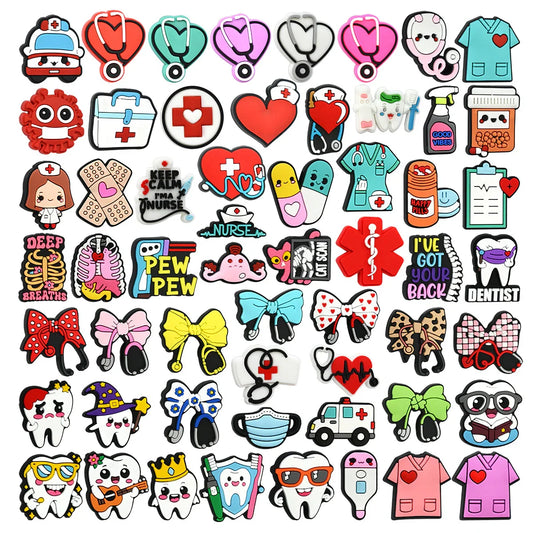 Medical Series Bead Pen Colorful Silicone Focal Beads