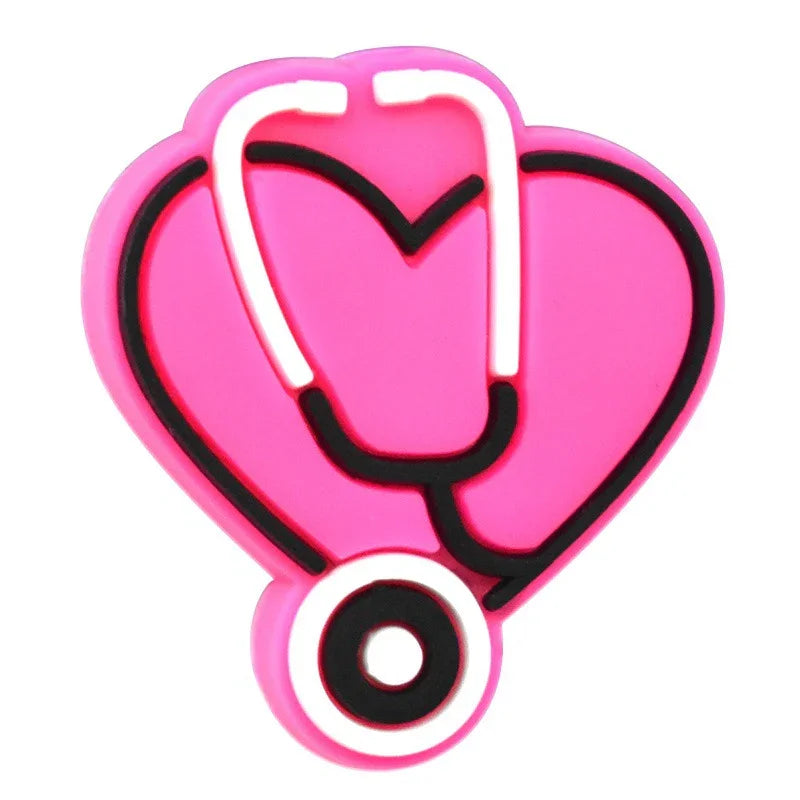 Medical Series Bead Pen Colorful Silicone Focal Beads