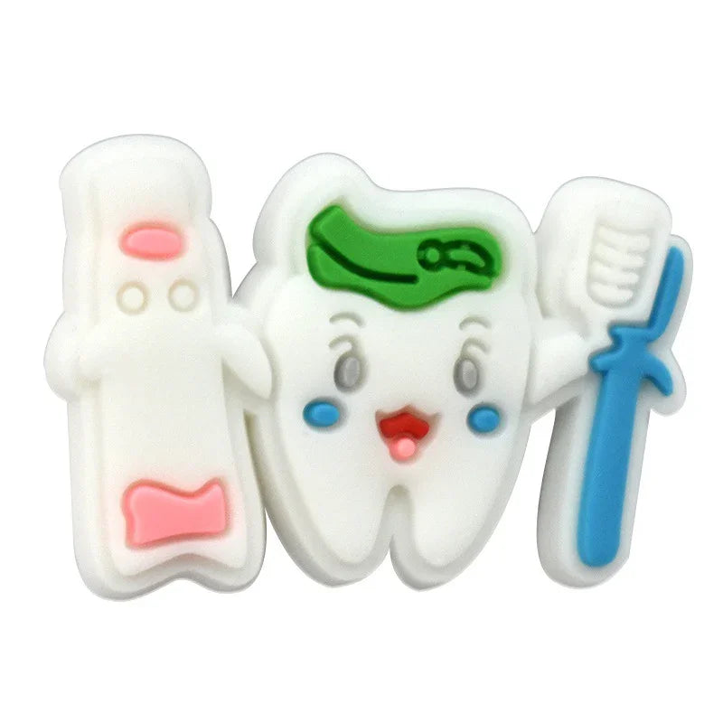 Medical Series Bead Pen Colorful Silicone Focal Beads