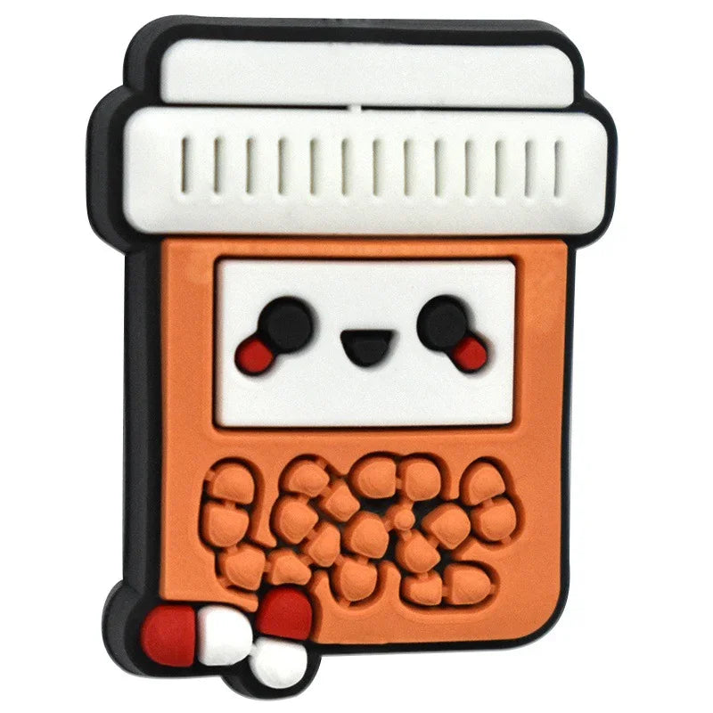 Medical Series Bead Pen Colorful Silicone Focal Beads