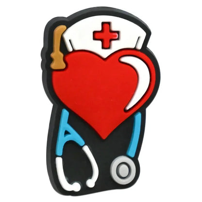 Medical Series Bead Pen Colorful Silicone Focal Beads