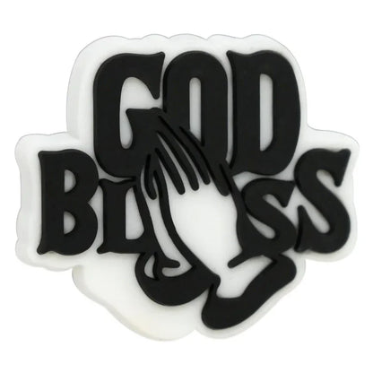 Cross Jesus Silicone Focal Beads