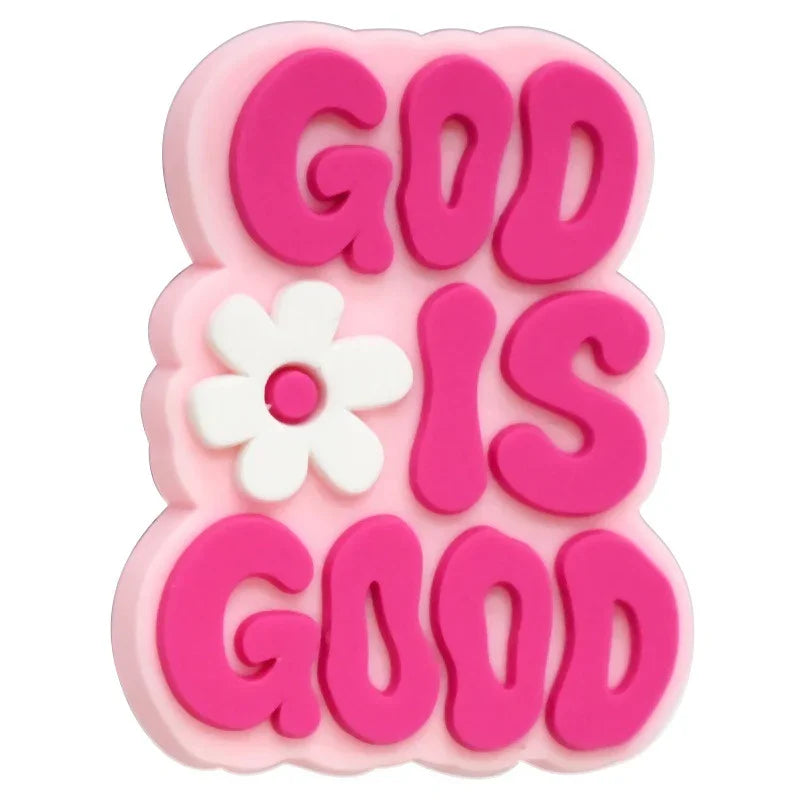 Cross Jesus Silicone Focal Beads