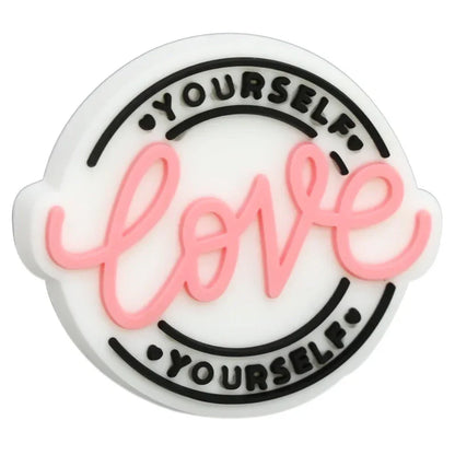 Phrase Series Cartoon Silicone Focal Beads