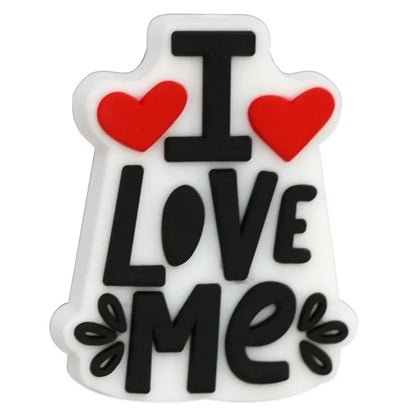 Phrase Series Cartoon Silicone Focal Beads