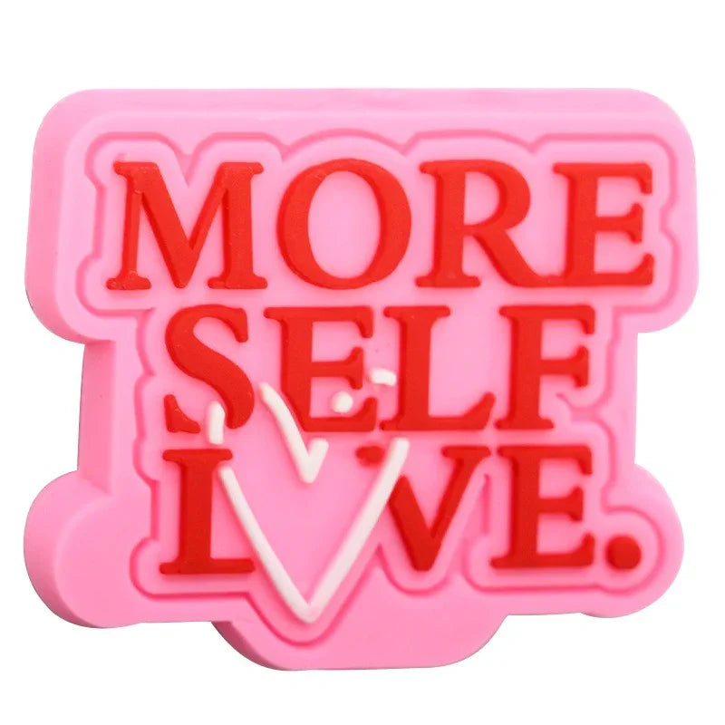 Phrase Series Cartoon Silicone Focal Beads