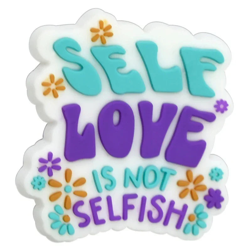 Phrase Series Cartoon Silicone Focal Beads