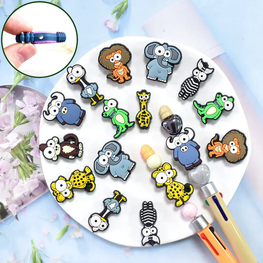 Cartoon Animal Series Silicone Focal Beads