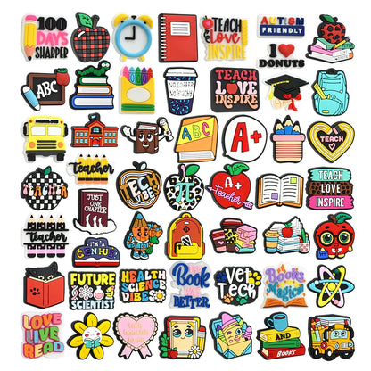 Back To School Series Student Stationery Silicone Focal Beads