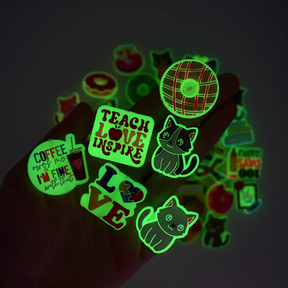 Luminous Cartoon Silicone Focal Beads Set