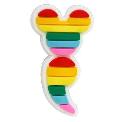Colorful Cartoon Smiling Face Car Silicone Focal Beads