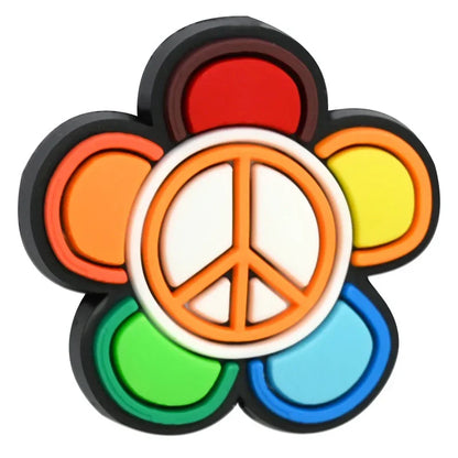 Colorful Text Phrase Silicone Focal Beads