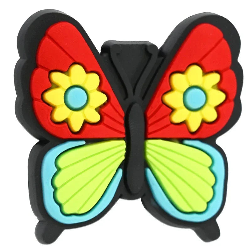 Colorful Text Phrase Silicone Focal Beads