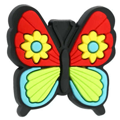 Colorful Text Phrase Silicone Focal Beads