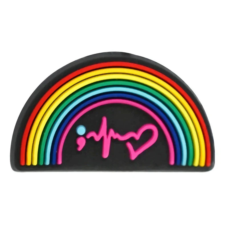 Colorful Cartoon Smiling Face Car Silicone Focal Beads