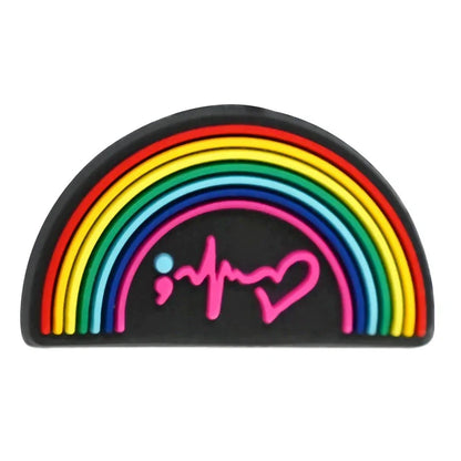 Colorful Cartoon Smiling Face Car Silicone Focal Beads