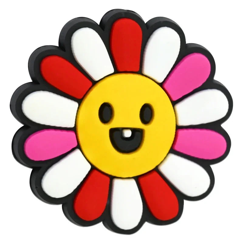 Colorful Text Phrase Silicone Focal Beads