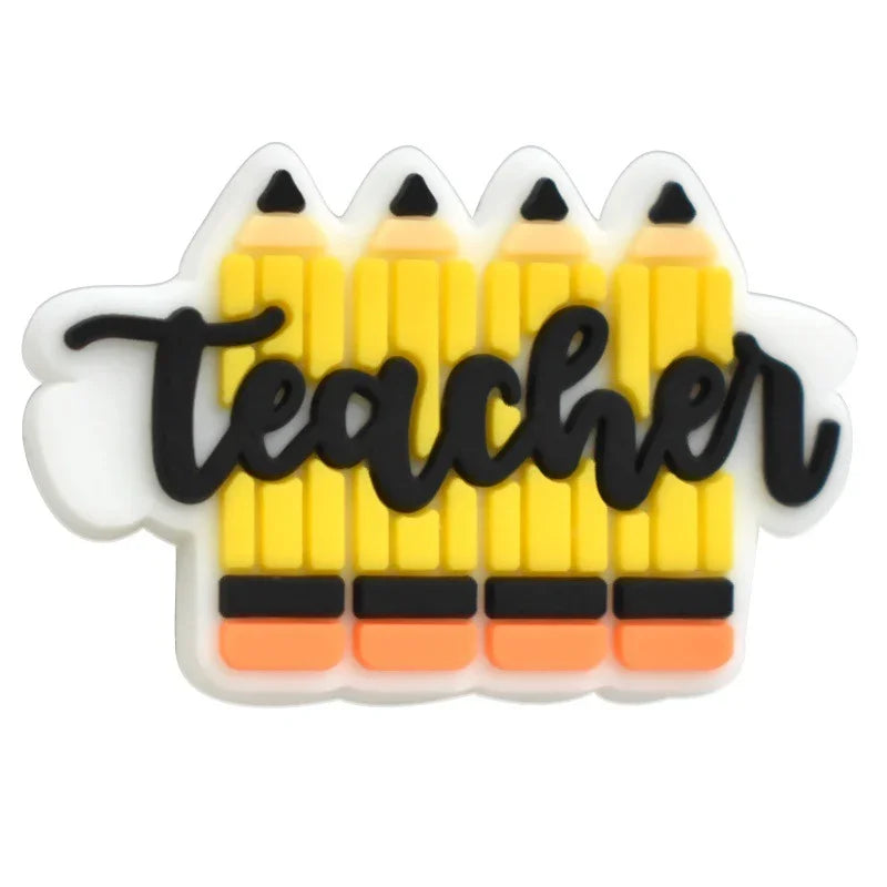Back To School Series Student Stationery Silicone Focal Beads