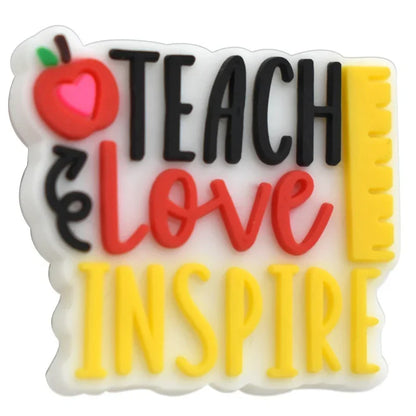 Back To School Series Student Stationery Silicone Focal Beads