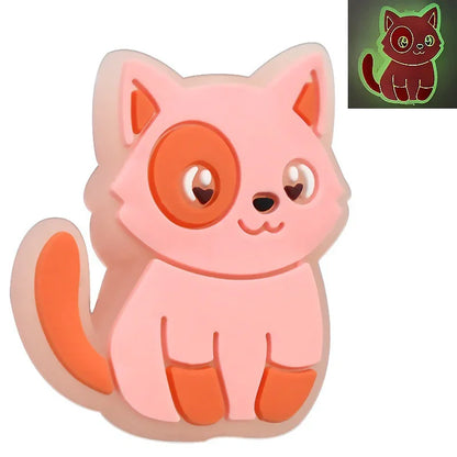 Luminous Cartoon Silicone Focal Beads Set