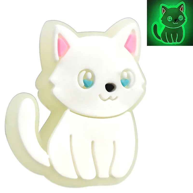 Luminous Cartoon Silicone Focal Beads Set
