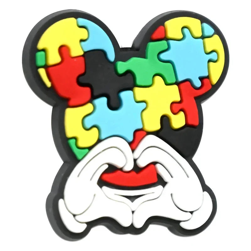 Colorful Cartoon Smiling Face Car Silicone Focal Beads