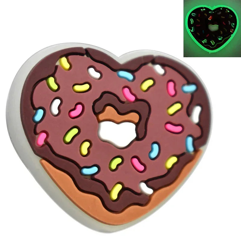 Luminous Cartoon Silicone Focal Beads Set