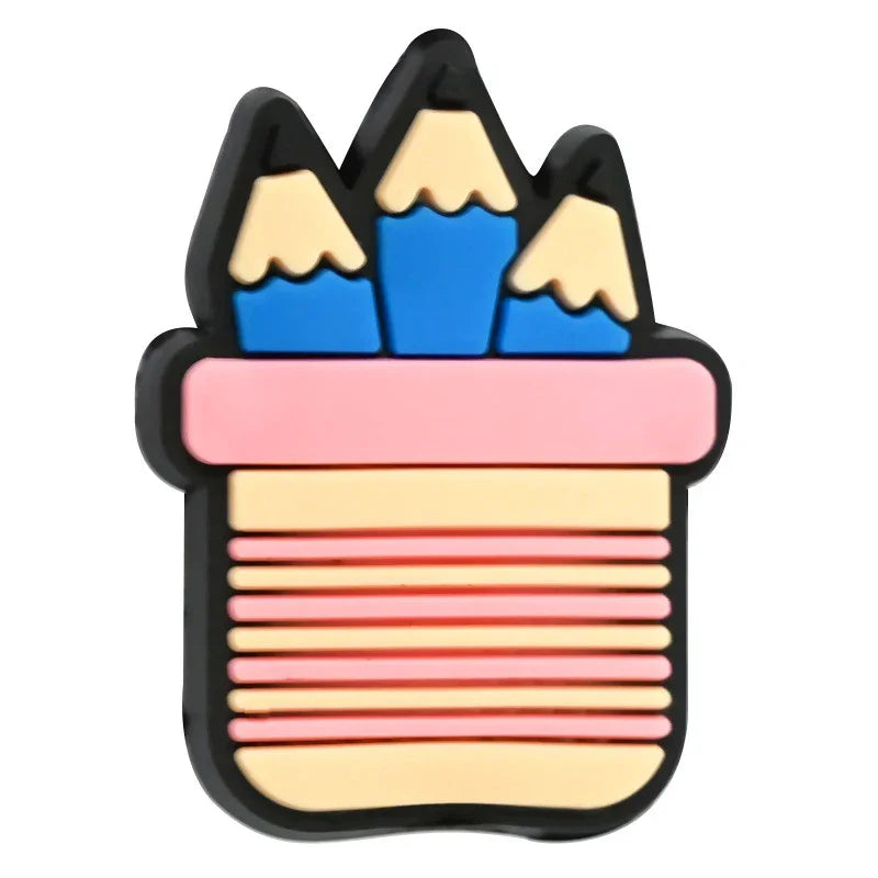 Back To School Series Student Stationery Silicone Focal Beads