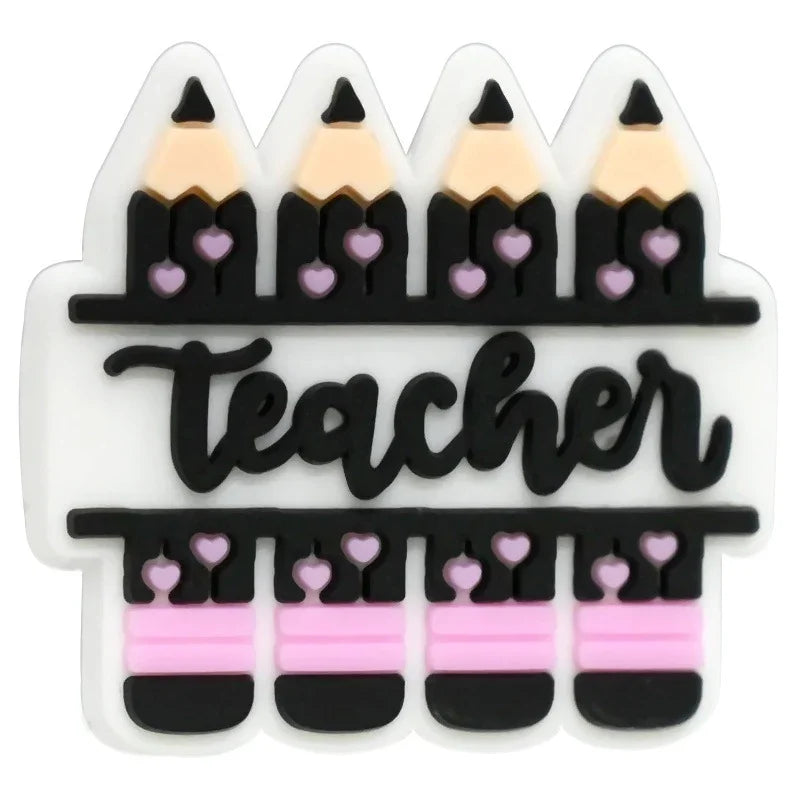 Back To School Series Student Stationery Silicone Focal Beads