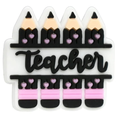 Back To School Series Student Stationery Silicone Focal Beads